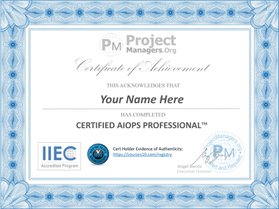aiops certificate